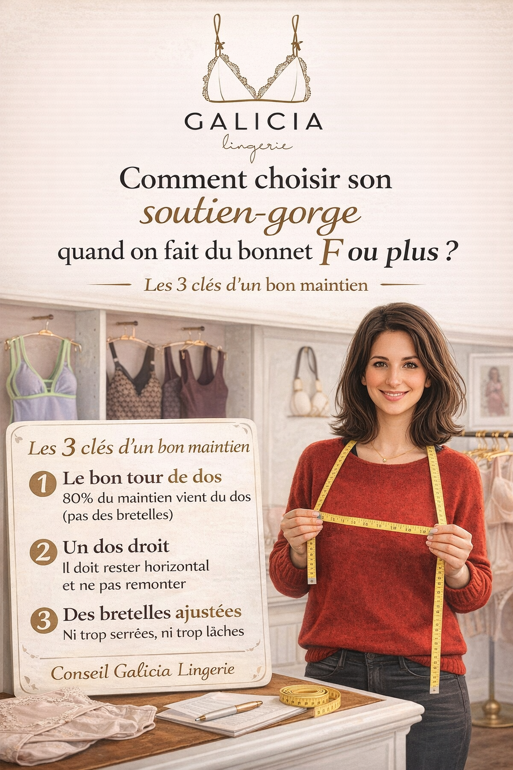 galicia lingerie à pau experte lingerie conseille taille maintien soutien gorge 