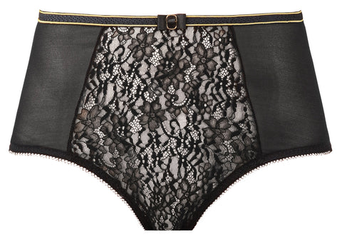 Slip haut noir Allure