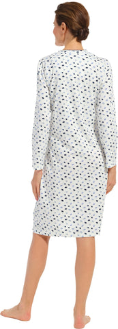 Chemise de nuit longue coton