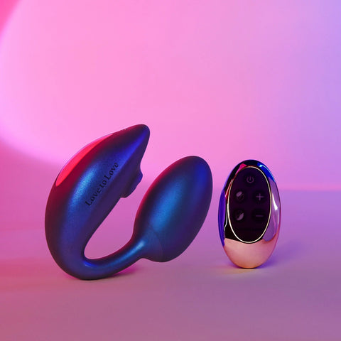 Stimulateur clitoridien et vaginal WONDERLOVER - IRIDESCENT NIGHT