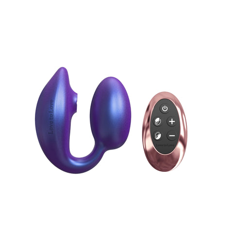 Stimulateur clitoridien et vaginal WONDERLOVER - IRIDESCENT NIGHT