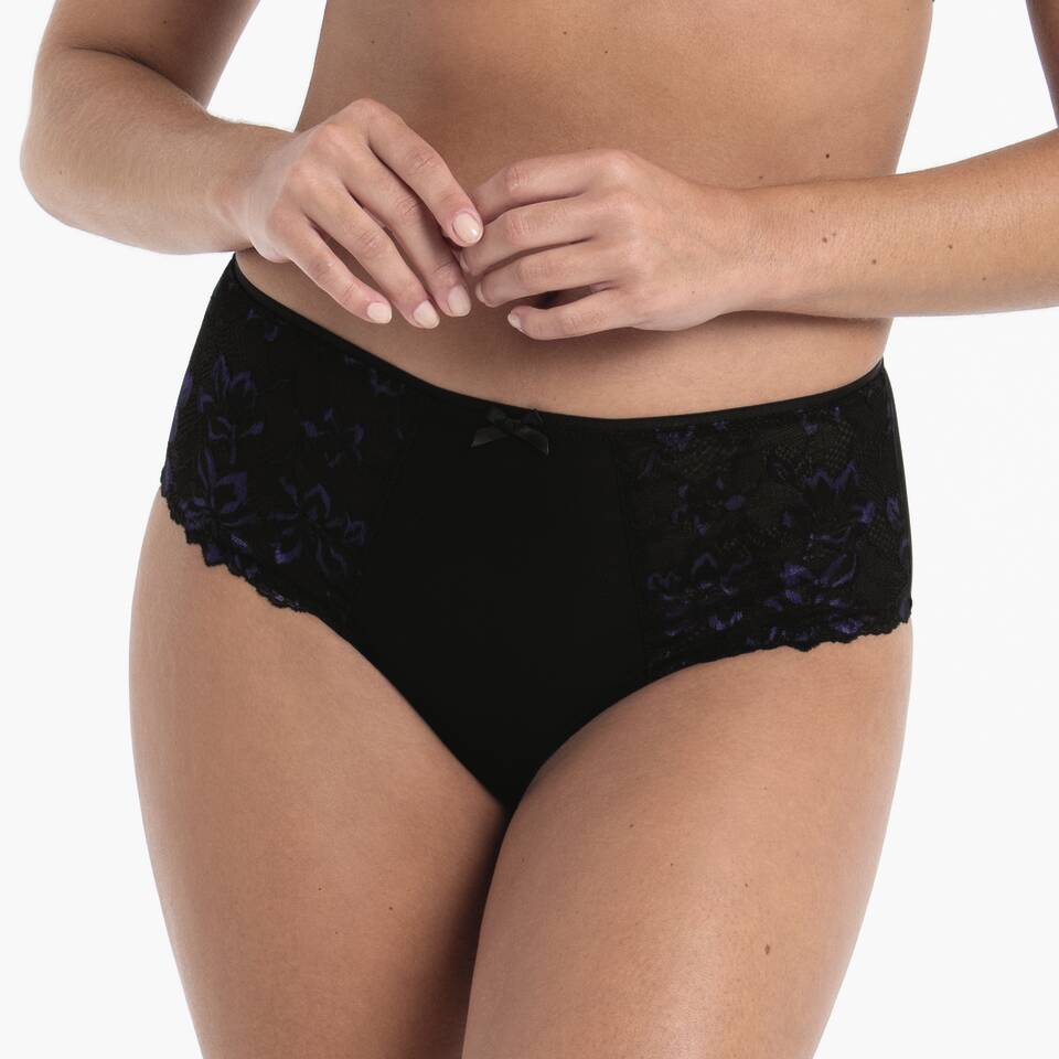 SUZETTE – Culotte taille haute Noir