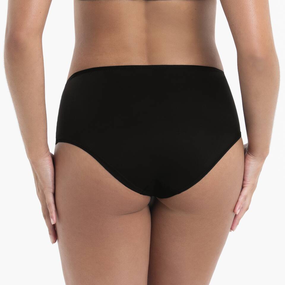 SUZETTE – Culotte taille haute Noir