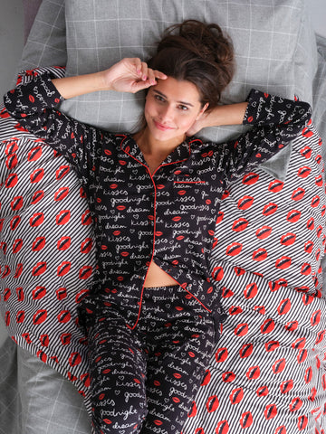 Pyjama Boutonnée coton Kiss