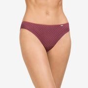Slip Duo Avet – Lot de 2 culottes en coton Bordeaux