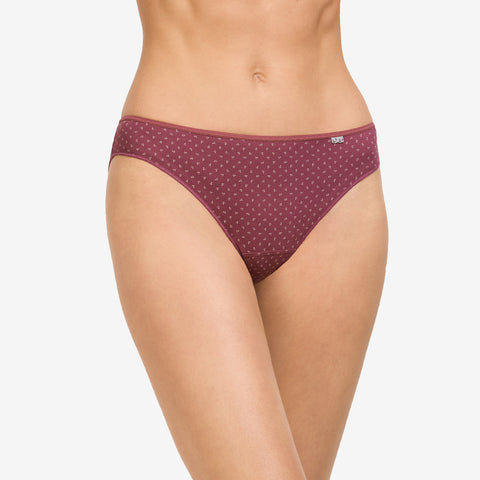 Slip Duo Avet – Lot de 2 culottes en coton Bordeaux