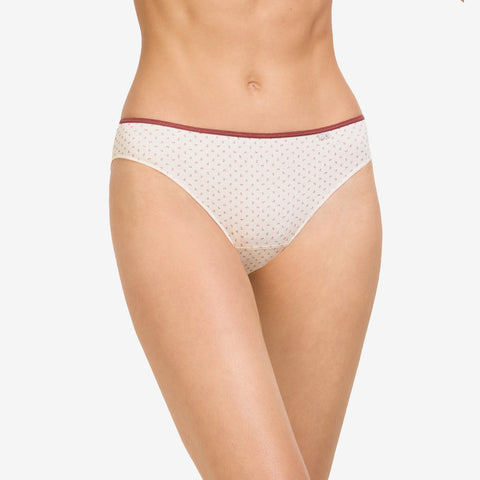 Slip Duo Avet – Lot de 2 culottes en coton Bordeaux