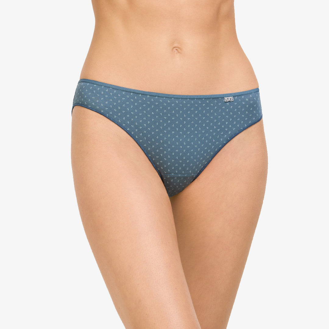 Slip Duo Avet – Lot de 2 culottes en coton Bleu