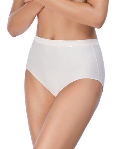 Culotte haute + coton microfibre poudre