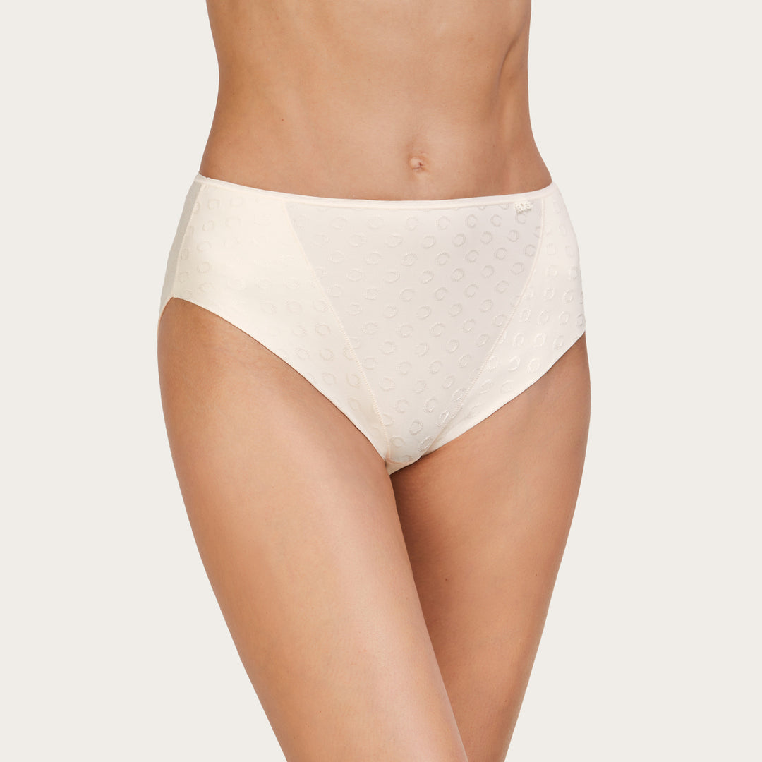 Slip haut microfibre poudré