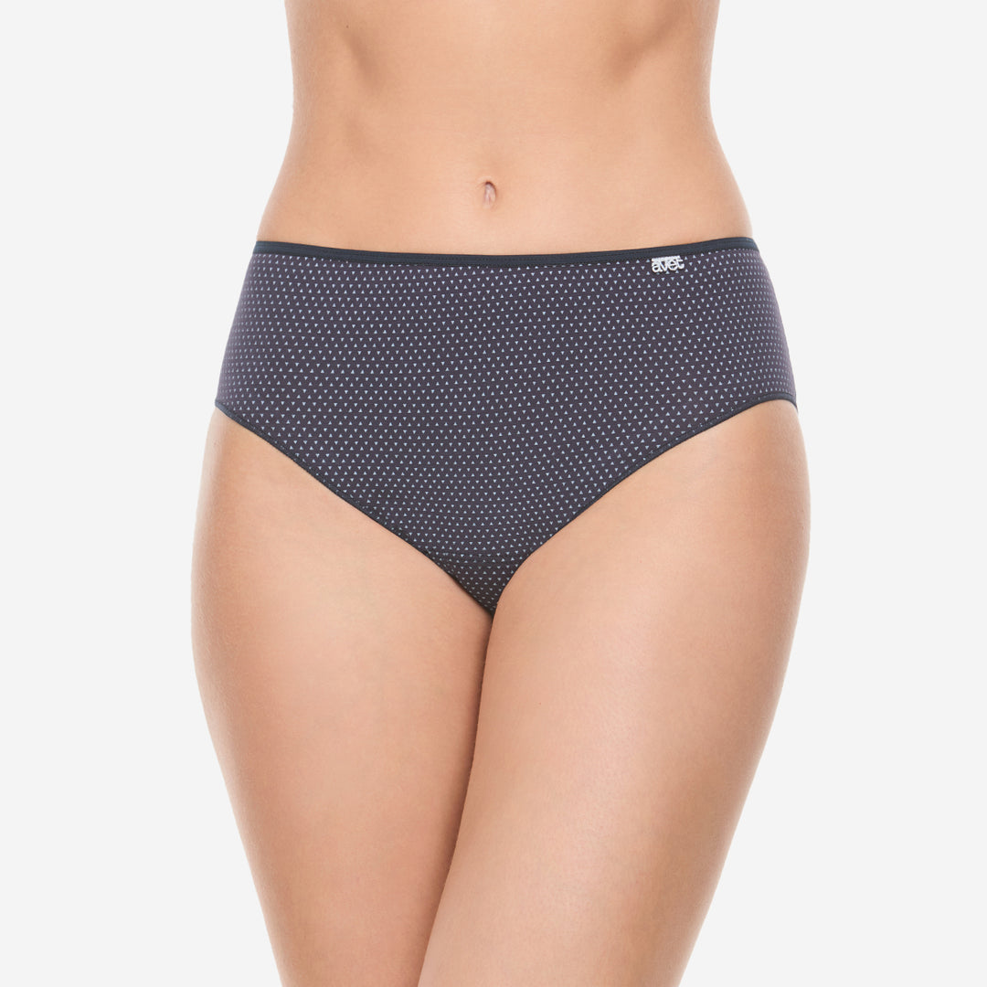 Culotte haute coton bleu marine - 32114