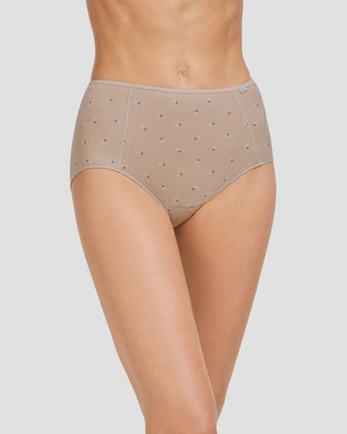 Culotte haute coton nude