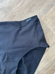 Culotte taille haute  skin coton Noir
