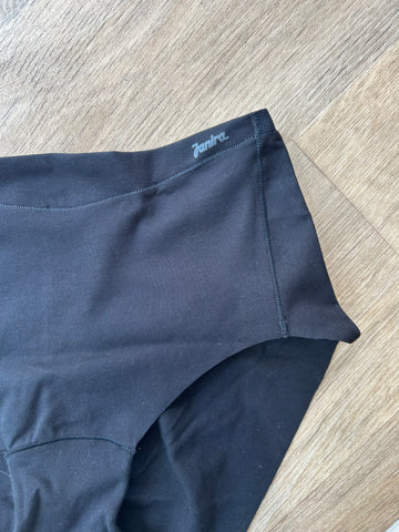 Culotte taille haute  skin coton Noir