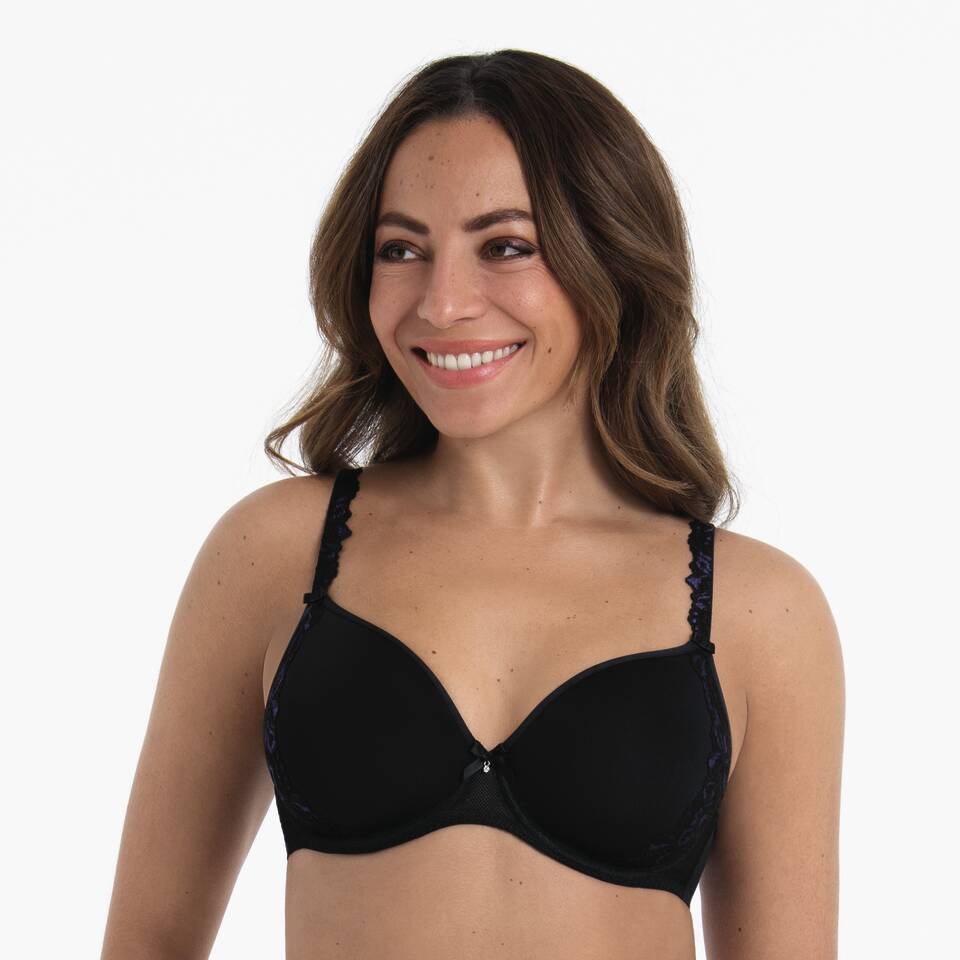 SUZETTE – Soutien-gorge à armatures avec bonnets Spacer Noir