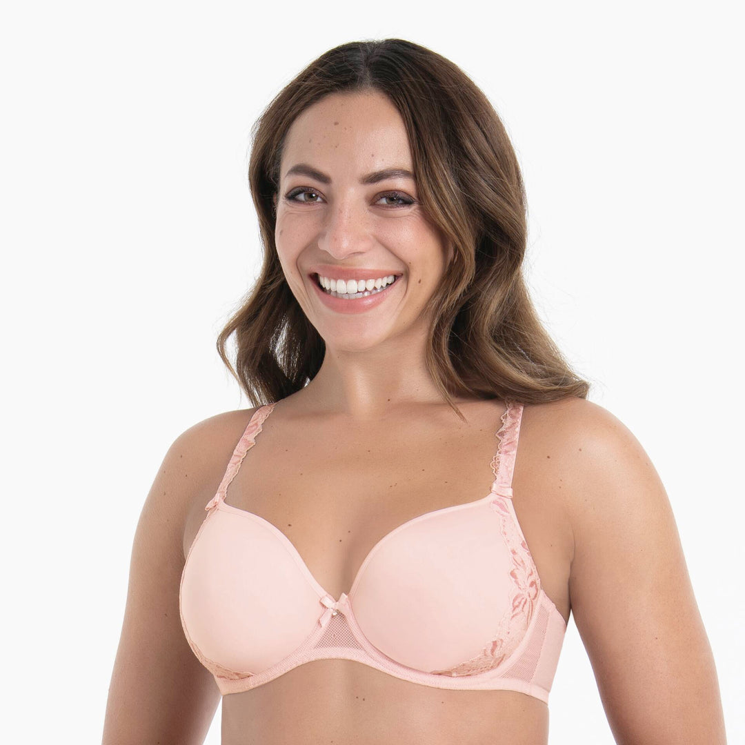SUZETTE – Soutien-gorge à armatures avec bonnets Spacer poudré