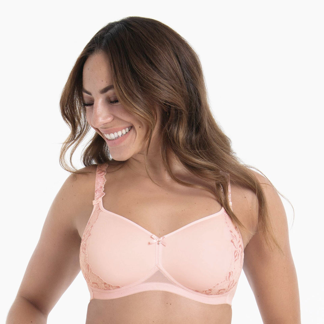 SUZETTE – Soutien-gorge sans armatures coque Spacer poudré