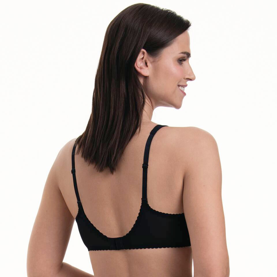 Soutien-gorge emboitant armature noir Sita