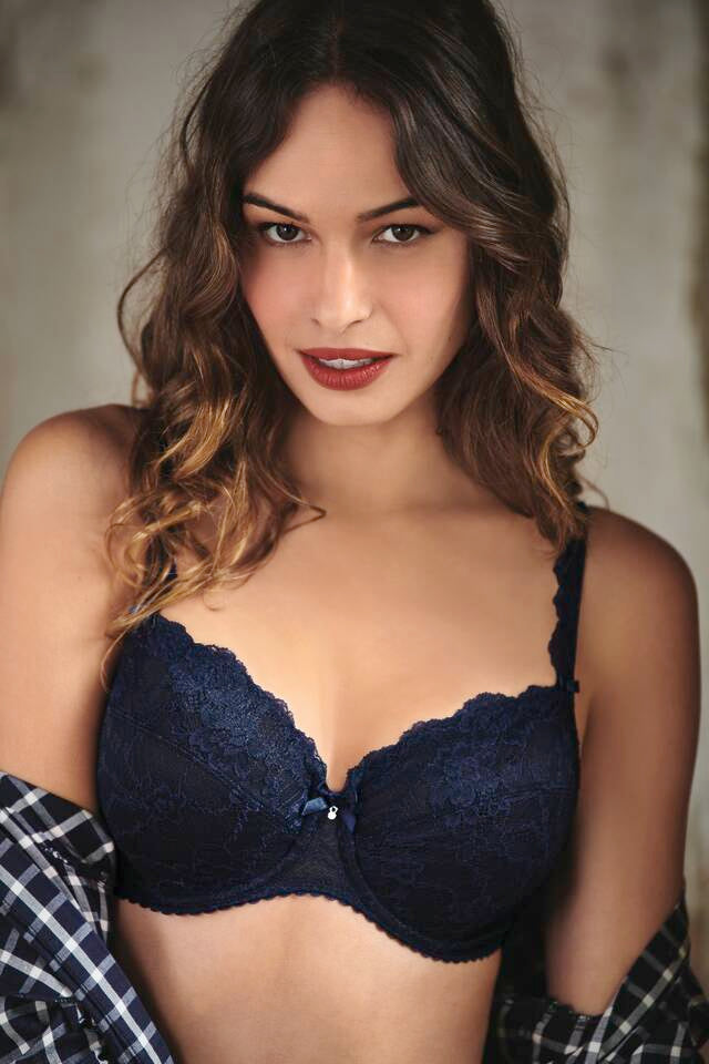 Soutien-gorge amboitant Bobette bleu marine