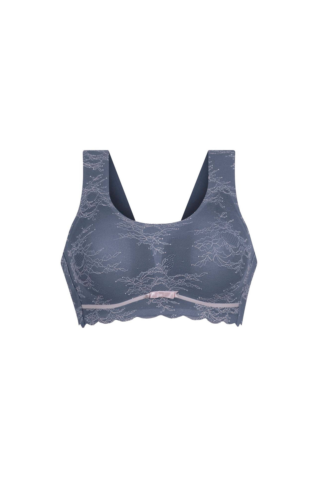 Brassière souple Essential gris/rose