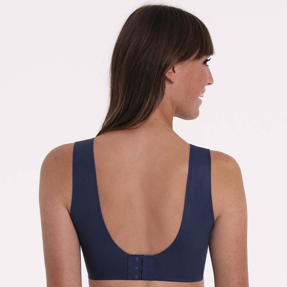Brassière sans armature microfibre Bleu
