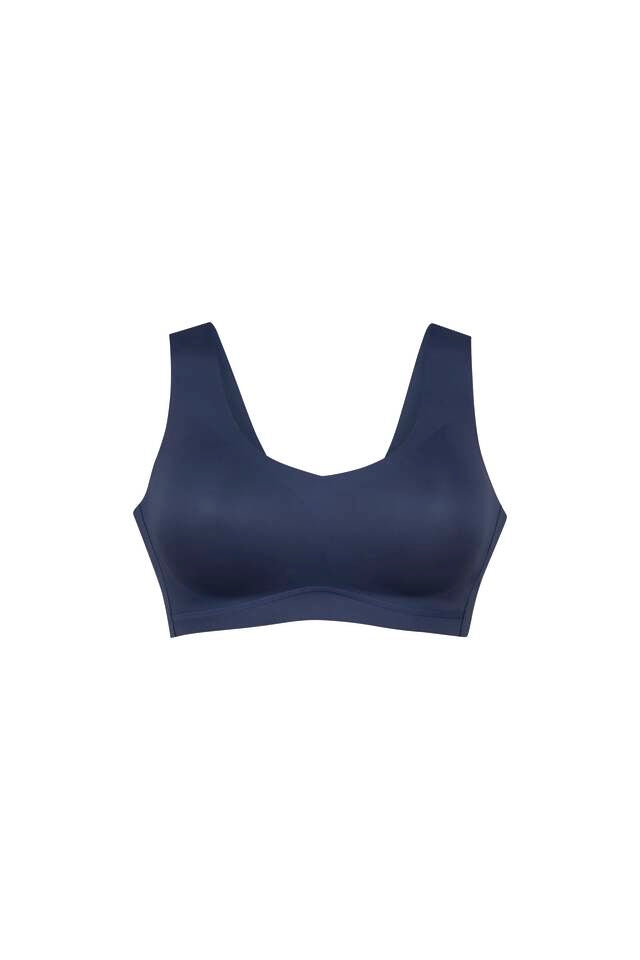 Brassière sans armature microfibre Bleu