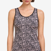 Top microfibre – Avet (Motif zébré)