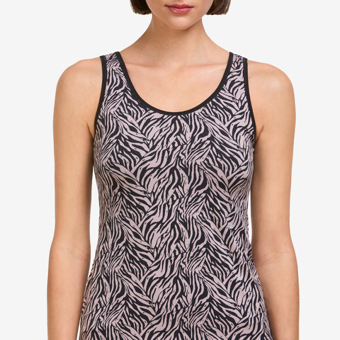 Top microfibre – Avet (Motif zébré)