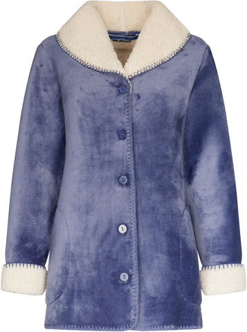 Veste d'intérieur chaude bleu