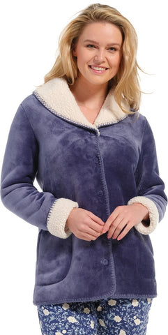 Veste d'intérieur chaude bleu