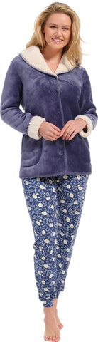 Veste d'intérieur chaude bleu