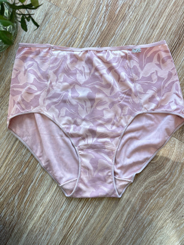 Culotte haute microfibre rose