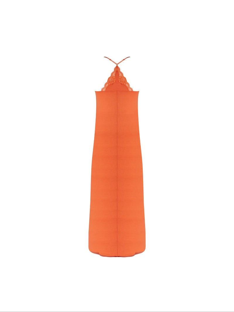 Robe de nuit longue  Simply perfect orange safran