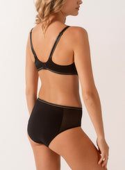 Slip haut noir Allure