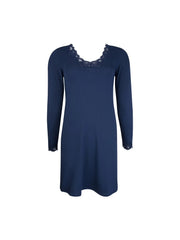 Chemise de nuit manche longue Simply perfect Bleu marine