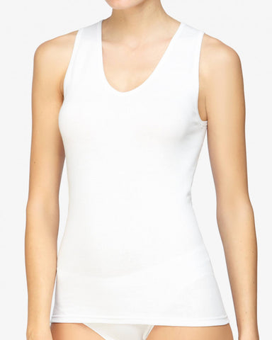 Débardeur coton blanc