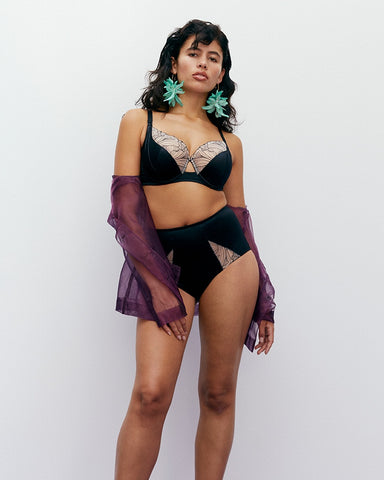 Soutien-gorge semi emboitant Tatoo Love noir