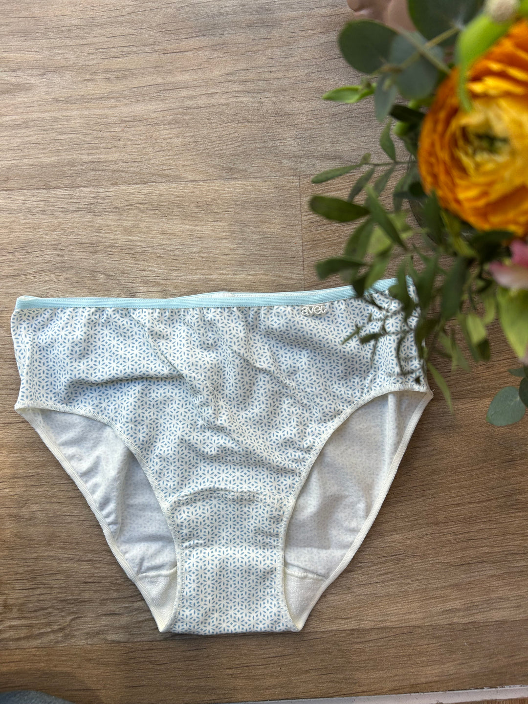 Culotte haute Coton bleu ciel 32055