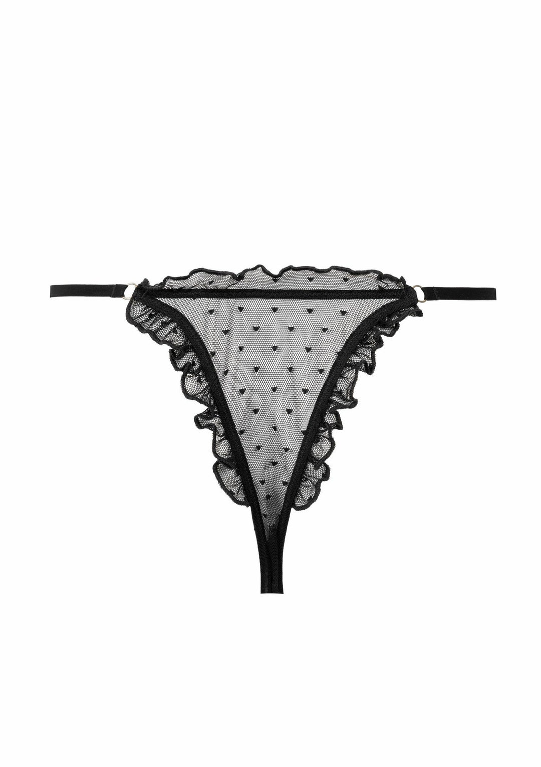 String plumetis Coup de foudre noir