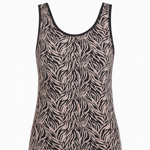 Top microfibre – Avet (Motif zébré)
