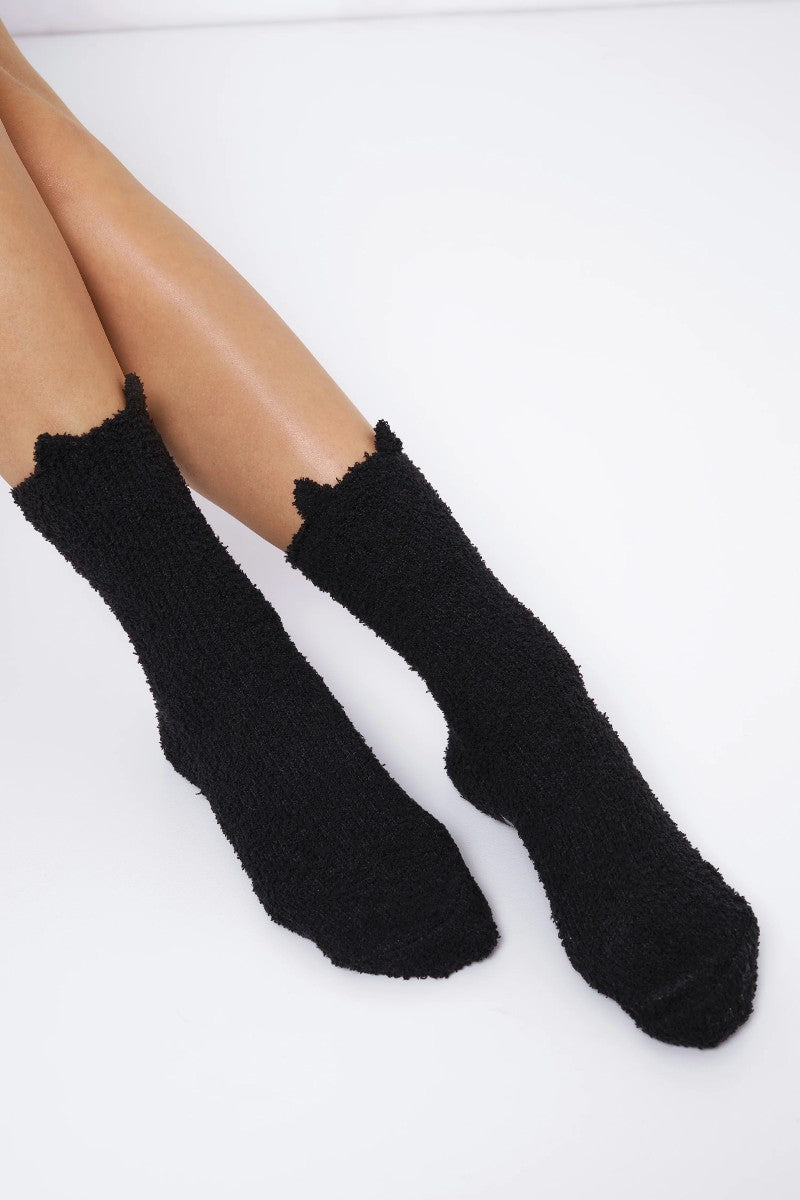 Coffret noël : Chaussette de lit Chat noir