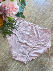 Culotte haute microfibre rose
