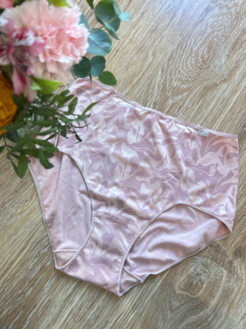 Culotte haute microfibre rose