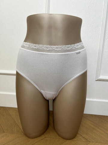 Culotte haute coton Blanche