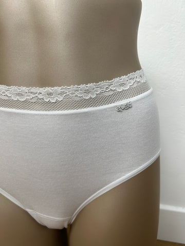 Culotte haute coton Blanche