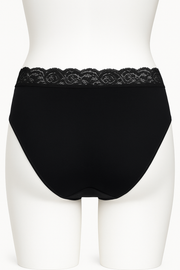 Culotte coton avec dentelle noir