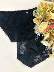 Slip Duo dentelle et uni