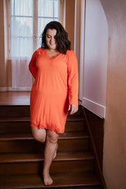 Chemise de nuit bien être Simply perfect orange safran