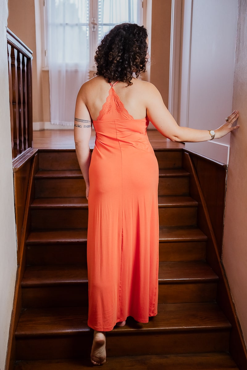 Robe de nuit longue  Simply perfect orange safran