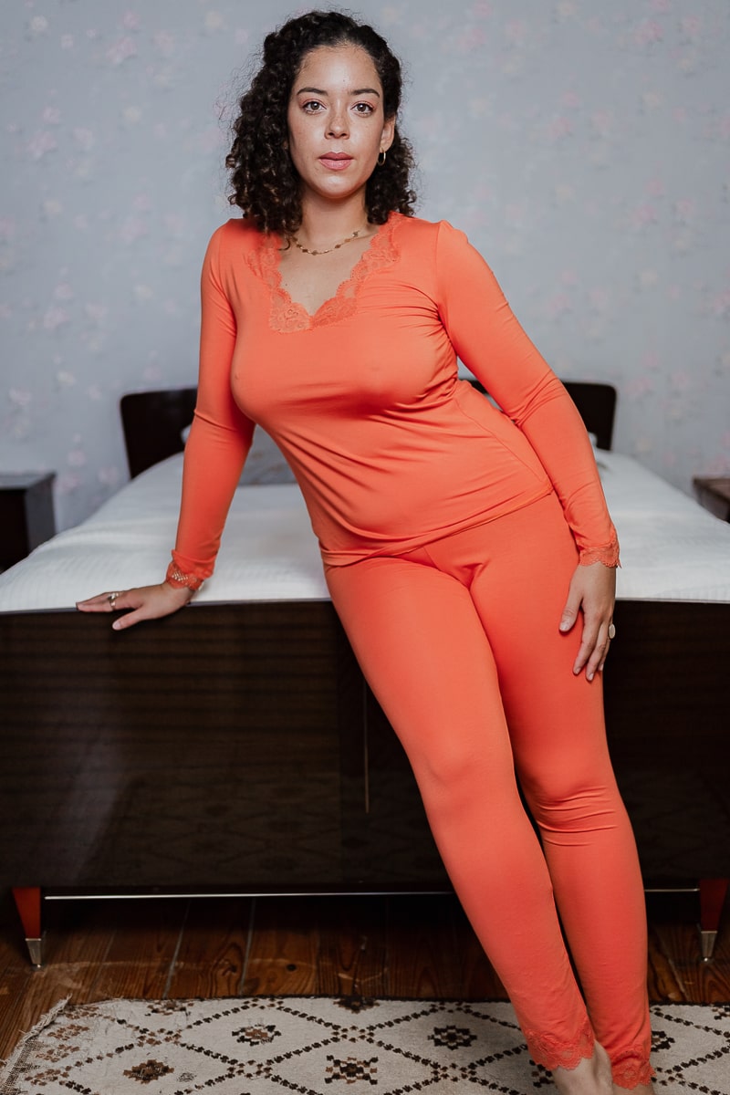 Leggings SIMPLY PERFECT Orange safran